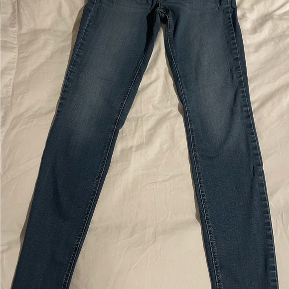 Women's Skinny Jeans - Dark Blue - Picture 1 of 3